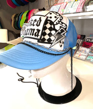 Load image into Gallery viewer, Blue Inked Mama Trucker Hat