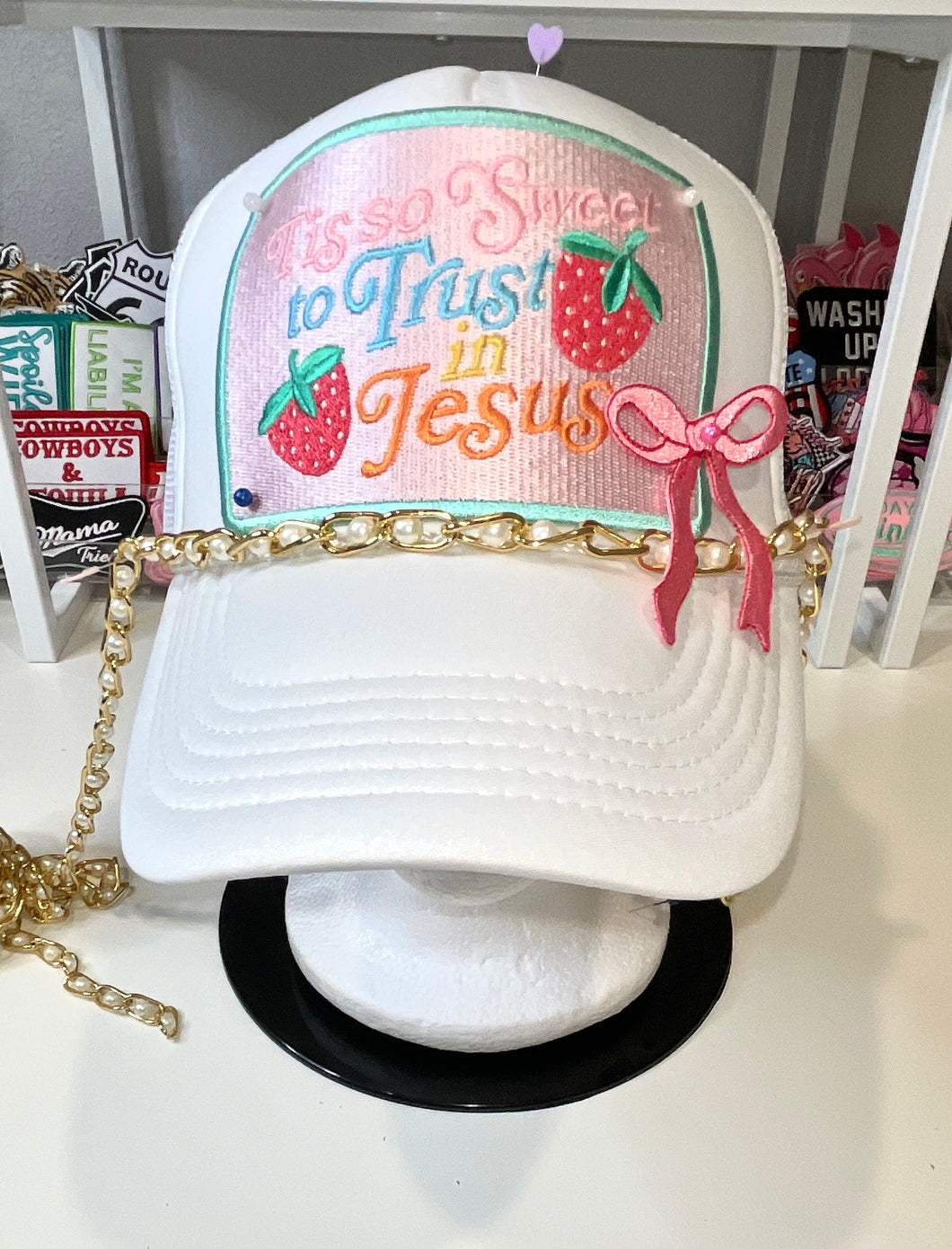 Tis So Sweet Bow Trucker Hat