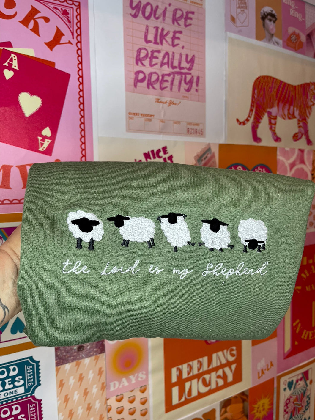 The Lord Is My Shepherd Sheep Sweatshirt