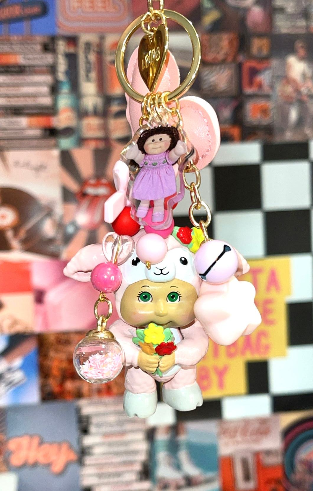 Cabbage Patch Lamb Bag Keychain